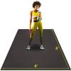 ActiveGear Large Exercise Mat for Home Workout | Workout Gym Flooring for Home Gym | Rubber Workout Mat - 6 x 4 ft Black view 1