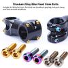 Alomejor Stem Bolts Stem Bolts Stem Screw Stem Tapered Bolts Screw Topcover Bolt for Stem(Gold) view 4