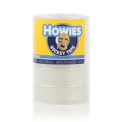 Howies Hockey Tape - 5 Pack Clear Hockey Sock Tape - 1" x 25 Yards per Roll - Strong, Long-Lasting Grip for Socks, Shin Guards and Pads