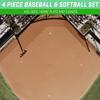 GoSports Baseball & Softball 4 Piece Premium Base Set - Heavy-Duty for Athletes view 2