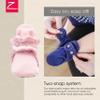 Zutano Unisex Organic Cotton Baby Booties With Gripper Soles, Baby Pink Solid, 6M view 3