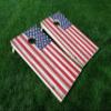 Distressed America 18 USA Flag Cornhole WRAP Set Vinyl Board Decal Baggo Bag Toss Boards * Made in The USA * view 1