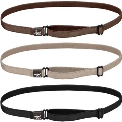 Hipsy Women's Elastic & Adjustable Stretchy Running Headband Multi Pack (Black/Taupe/Brown Elastic 3pk)