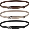 Hipsy Women's Elastic & Adjustable Stretchy Running Headband Multi Pack (Black/Taupe/Brown Elastic 3pk) view 1