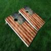 Distressed America 09 USA Flag Cornhole WRAP Set Vinyl Board Decal Baggo Bag Toss Boards * Made in The USA * view 1