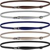 Hipsy Women's Elastic & Adjustable Running Headband Multi Pack (Black/Taupe/Navy/Silver/Brown Elastic 5pk) view 1