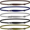 Hipsy Women's Elastic & Adjustable Stretchy Running Headband Pack (Olive/Black/Silver/Navy/Brown Elastic 5pk) view 1