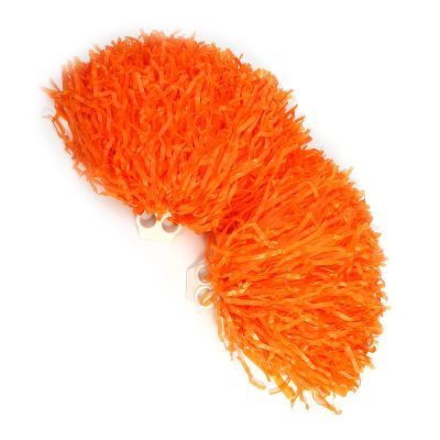 8 Colors 2pcs Cheerleading Poms, PE Cheer Poms Cheerleading Kit Accessories Special for Kindergarten Children s Activities Cheerleading Kit Finger Ring (Orange) Dance Supplies