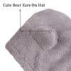 Baby Girls Winter Hat Boys Warm Scarf Hat Kids Thick Earflap Hood Cap with Ear 6M-7T (Gray, M) view 4