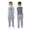 Spring Notion Boys' Classic Fit Grey Dress Suit Set 12M view 3