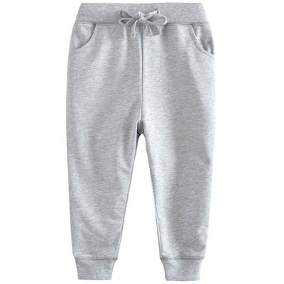 GLEAMING GRAIN Toddler Boys Jogger Pants 3T Boys Joggers Drawstring Elastic Waist Cotton Casual 3T Sweatpants Solid Gray 3T