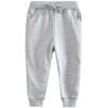 GLEAMING GRAIN Toddler Boys Jogger Pants 3T Boys Joggers Drawstring Elastic Waist Cotton Casual 3T Sweatpants Solid Gray 3T view 1