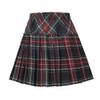 EXCHIC Women's A-Line Mini Skirt Stretchy High Waist Pleated Tennis Skirts Plaid School Uniform Dance Casual Wear (S, 18) view 2