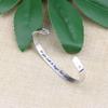 JoycuFF Faith Bracelet Let Your Faith Be Bigger Than Your Fear Cuff Bangle Religious Jewelry Baptism Gift Inspirational Jewely Motivational Cuff view 4