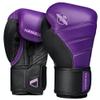Hayabusa T3 Boxing Gloves for Men and Women Wrist and Knuckle Protection, Dual-X Hook and Loop Closure, Splinted Wrist Support, 5 Layer Foam Knuckle Padding - Purple/Black, 14 oz view 1