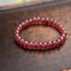 Top Natural Red Strawberry Quartz Crystal Round Beads Women Bracelet 6mm AAAA view 4