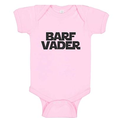 Barf Vader Baby Clothes Romper For Boy or Girl Star War and Darth Fan (24 Month, Pink)
