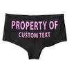 7 Years Southern Property Of Boy Shorts Personalize These With Custom Text Name Panty Gift for Honeymoon Christmas Valentines Wedding (Large, Black) view 1