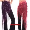 Panda Legends Belly Dance Hip Scarf Sequin Tassel Dance Hip Wrap Belt for Women and Girls, Purple view 2