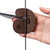 Hide & Drink, Archery Finger Tab, Protect Guard for Recurve Bows, Finger Protector, Shooting Practice Gear Sports & Outdoors, Full Grain Leather, Handmade, Bourbon Brown view 3