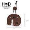 Hide & Drink, Archery Finger Tab, Protect Guard for Recurve Bows, Finger Protector, Shooting Practice Gear Sports & Outdoors, Full Grain Leather, Handmade, Bourbon Brown view 4