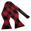 EmilyRose Couture Self Tie Bow Ties (Red Plaid) view 1