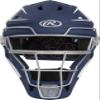 Rawlings | VELO 2.0 Catcher's Helmet | Baseball | Senior (7 1/8" - 7 1/2") | Navy/White view 2