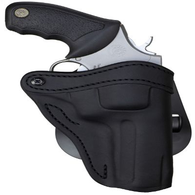 1791 GUNLEATHER K-Frame Revolver Paddle Holster - OWB CCW Leather Gun Holster for Belts - Right Handed - Fits Ruger GP100, Smith & Wesson K Frame and 686
