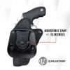 1791 GUNLEATHER K-Frame Revolver Paddle Holster - OWB CCW Leather Gun Holster for Belts - Right Handed - Fits Ruger GP100, Smith & Wesson K Frame and 686 view 2