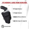 1791 GUNLEATHER K-Frame Revolver Paddle Holster - OWB CCW Leather Gun Holster for Belts - Right Handed - Fits Ruger GP100, Smith & Wesson K Frame and 686 view 3
