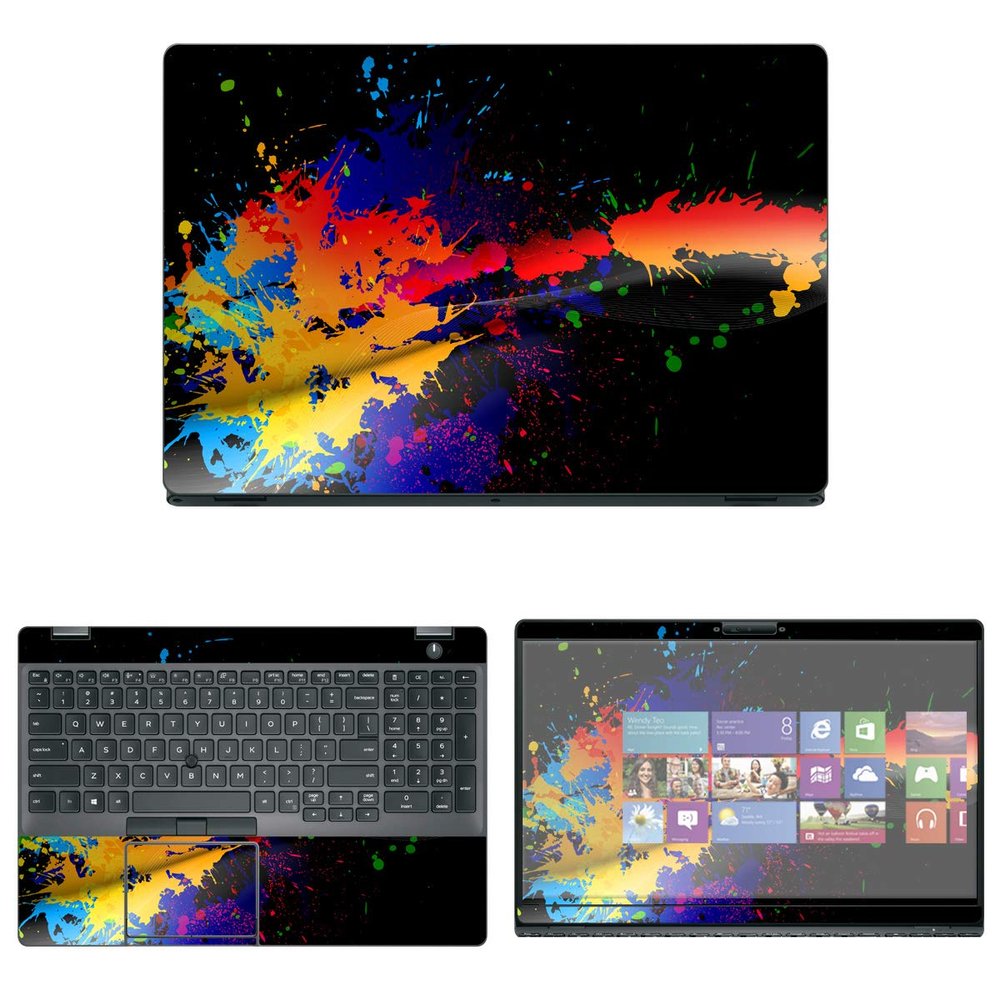 Decalrus - Protective Decal Paint Splatter Skin Sticker for Dell Latitude 5500/5501 (15.6" Screen) case Cover wrap DELatitude5500-63