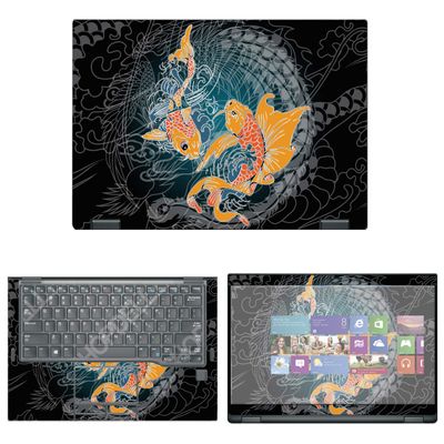 Decalrus - Protective Decal Koi Fish Skin Sticker for Dell Latitude 7390 2-in-1 (13.3" Screen) case Cover wrap DELatitude_7390_2in1-42