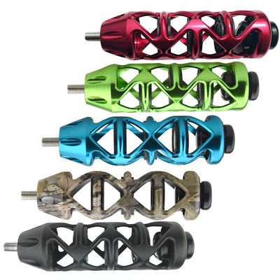 Archery Bow Stabilizer 5 inch Shock Absorber Bow Handle Dampers Silencers for Compound Bow Hunting Target (Green)