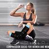 Bluemaple 6 Pack Copper Compression Socks for Women and Men Circulation-Best Support for Medical, Running,Nursing,Athletic view 2