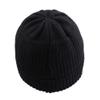 JANGANNSA Simple Knitted Baby Beanie Hip-Hop Boys Winter Hat Toddler Kids Bonnet for Girls 0-5Y (Black,L) view 3