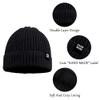 JANGANNSA Simple Knitted Baby Beanie Hip-Hop Boys Winter Hat Toddler Kids Bonnet for Girls 0-5Y (Black,L) view 4