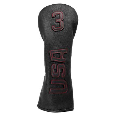 Barudan Golf Fairway Woods Head Covers 3 Wood Headcover Head Cover Club Protector Protective USA Black for Taylormade Taylor Made Callaway PXG Ping Cobra Golf Player Accessories for Men