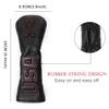 Black USA Golf Hybrid Head Cover, Interchangeable Golf Rescue Hybrid Headcover, Synthetic Leather Golf Club Cover for Men Golfer fits for All Brand (Black-red(for Ut)) view 3