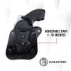 1791 GUNLEATHER J-Frame Revolver Paddle Holster - OWB CCW Leather Gun Holster for Belts - Right Handed - Fits All J-Frame Revolvers Including S&W and Ruger LCR not Taurus view 2