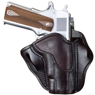 1791 GUNLEATHER 1911 Optic Ready Holster - OWB CCW Leather Gun Holster for Belts - Right Handed - Fits 1911 Models with 4" and 5" Barrels