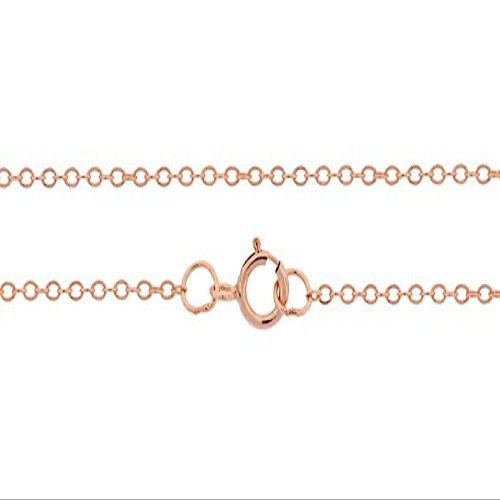 14Kt Rose Gold Filled 1.4x1mm 16 Inch Flat Cable Neck Chain with Clasp - 1pc (6820)/1