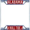 Alabama Crimson Tide License Plate Frame Silver view 1