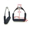 UNISTRENGH Premium Safety Stirrup Stainless Steel Flexible Stirrup, 1 Pairs (Silver) view 2