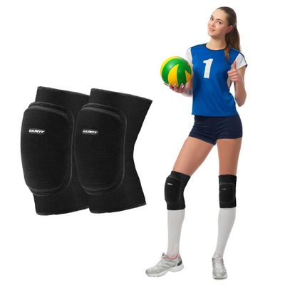 Sborter Knee Pads for Kids Junior Youth, for Biking,Volleyball,Basketball,Football,Skating,Dancing, 1 Pair,M Black