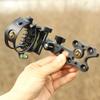 SHARROW Archery Compound Bow Sight 5 Pin Bow Sight 0.019 Optical Fiber Retinal Sight Aluminum Alloy Bow Sights Compound Bow Accessories (Black) view 2