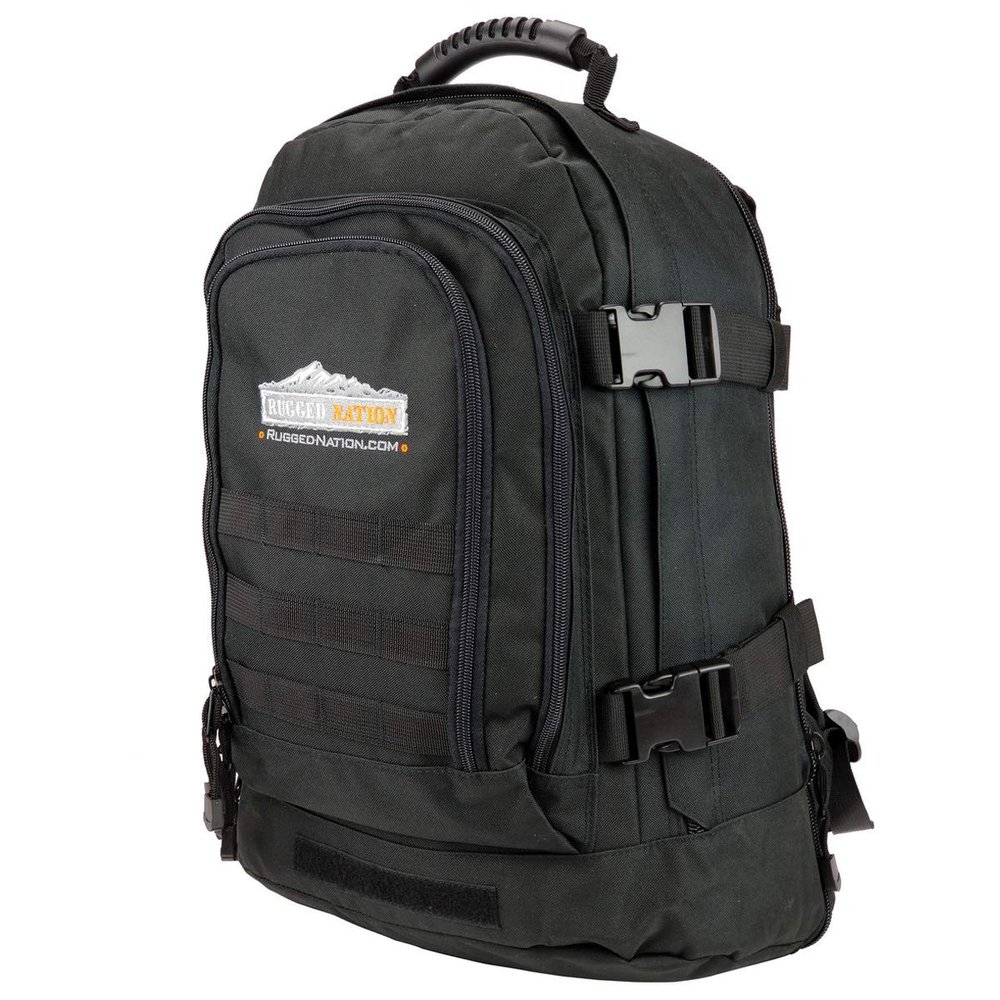 3 Day Black Expandable Tactical Camping Hiking Backpack Military Trekking Bag
