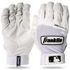 Franklin Sports Digitek Batting Glove Pair - White/White - Adult Small view 1