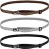 Hipsy Women's Elastic & Adjustable Stretchy Running Headband Multi Pack (Black/Silver/Brown Elastic 3pk) view 1