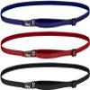 Hipsy Women's Elastic & Adjustable Stretchy Running Headband Multi Pack (Black/Burgundy/Navy Elastic 3pk) view 1