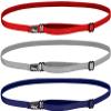 Hipsy Women's Elastic & Adjustable Stretchy Running Headband Multi Pack (Navy/Silver/Red Elastic 3pk) view 1